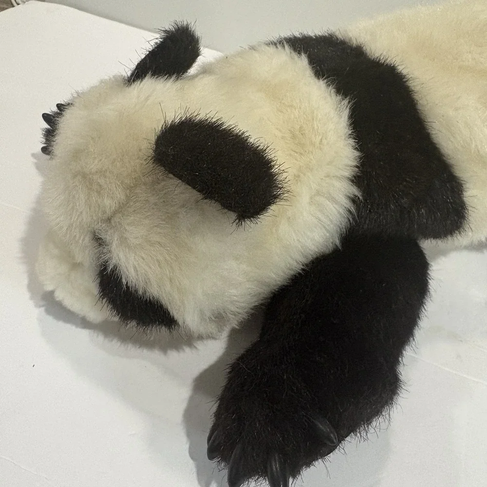 Vintage Folkmanis Black White Panda Hand Puppet Folk Full Body Pretend 14